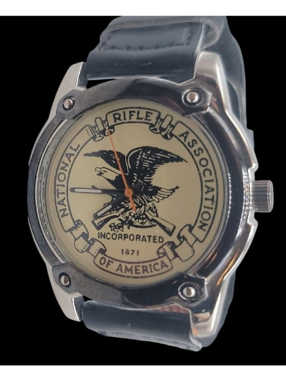 National Rifle Association Quartz Watch Collectors New Battery 8.5" 41mm Case - Picture 8 of 12